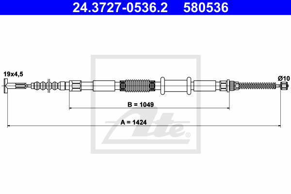 ABS K13547 Park Brake Cable 